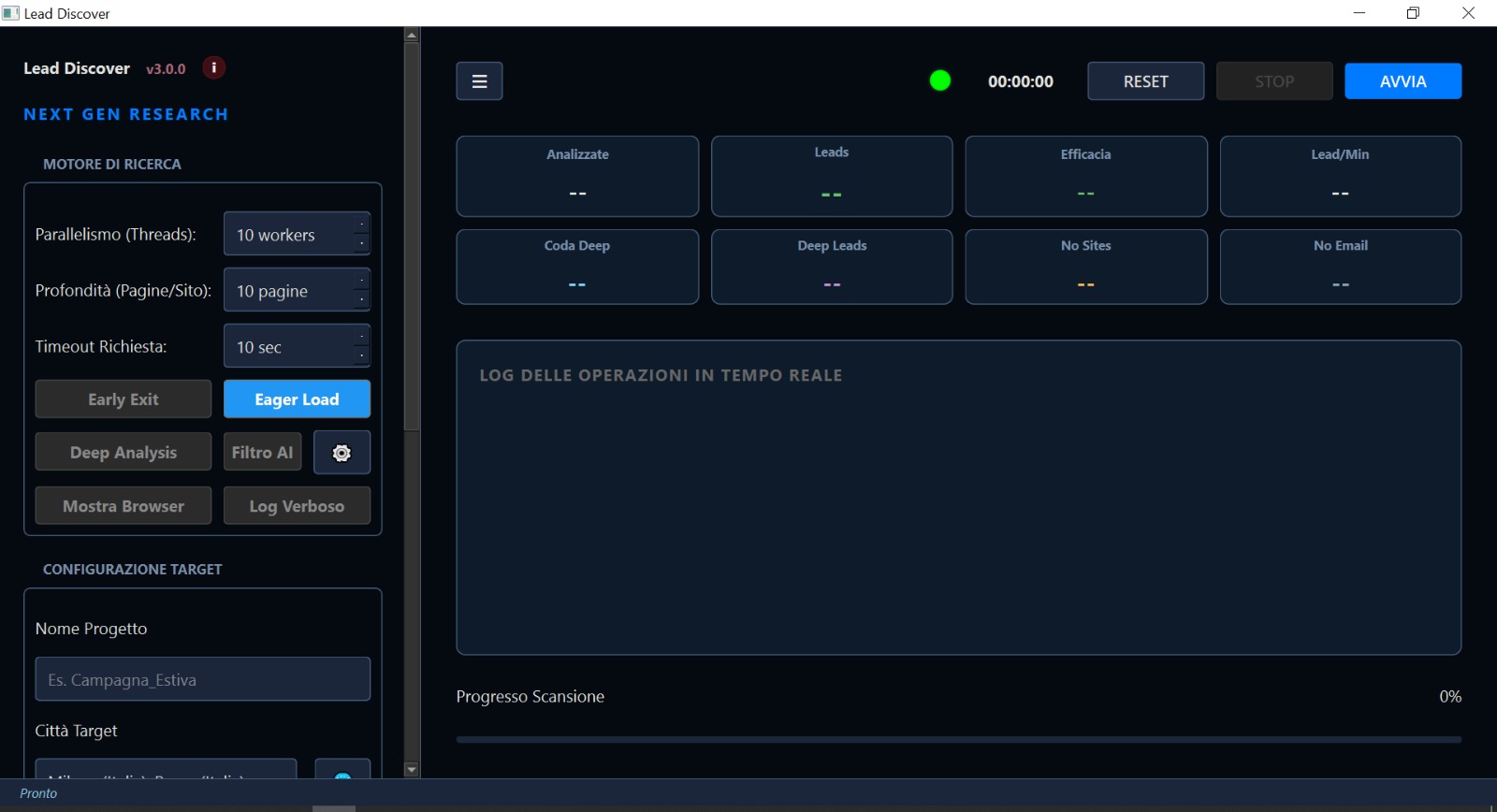 LeadDiscover Dashboard